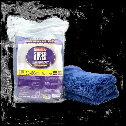 Super dryer panno in microfibra per asciugatura auto  anti alone MA-FRA cm 60 x 80 3