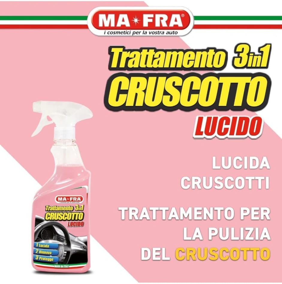 Trattamento cruscotto Auto MAFRA ml  500 3in 1 lucida rinnova protegge 1