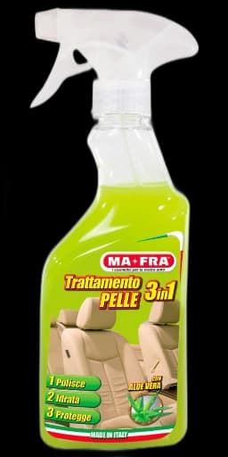 Trattamento per la pulizia e Cura della tappezzeria in PELLE dell'auto MAFRA 2